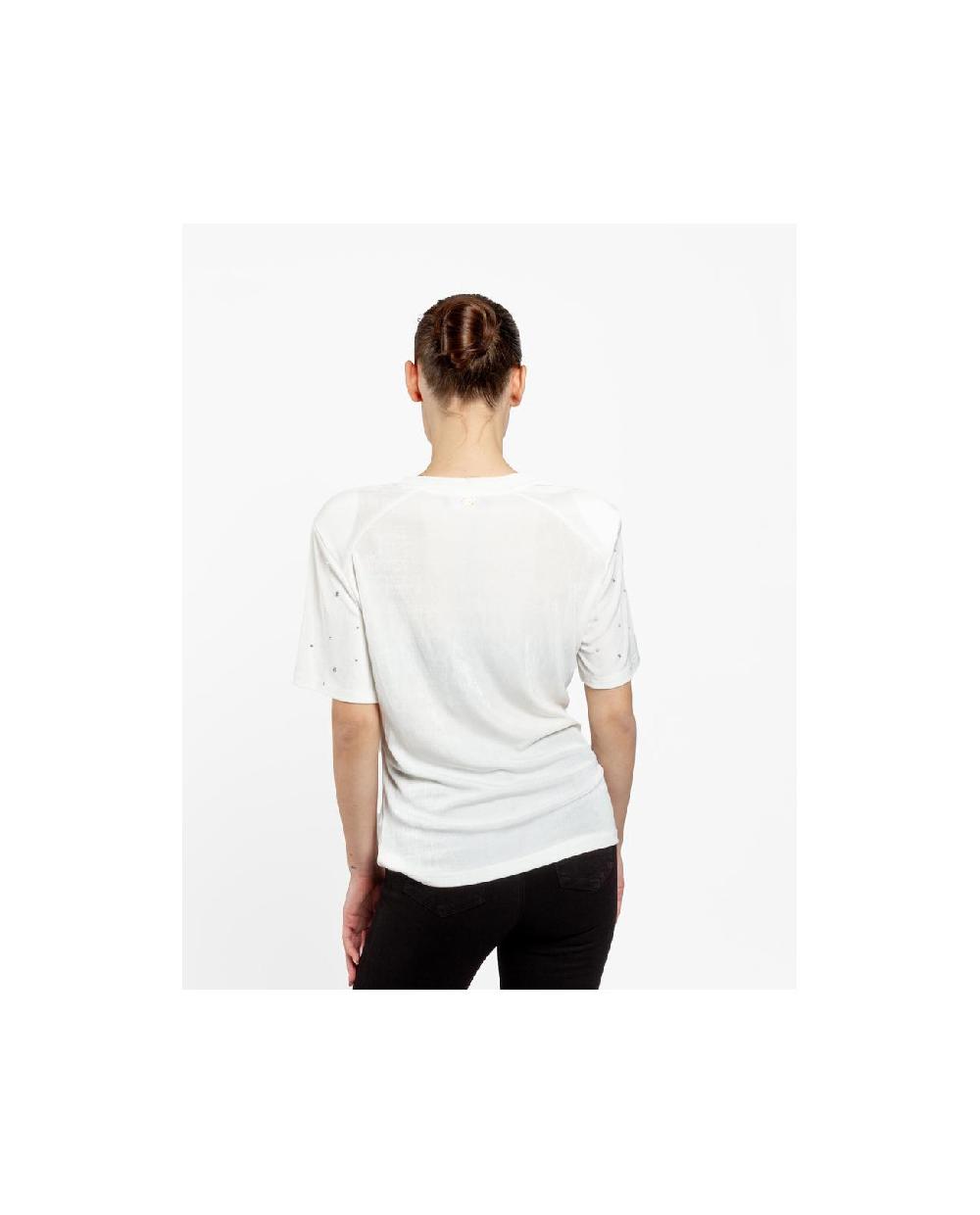 Cuplé CAMISETA STRASS PUNTO BLANCO Rebajas de fábrica