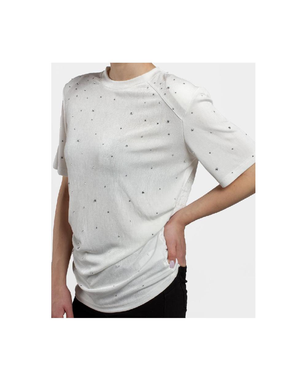 Cuplé CAMISETA STRASS PUNTO BLANCO Rebajas de fábrica