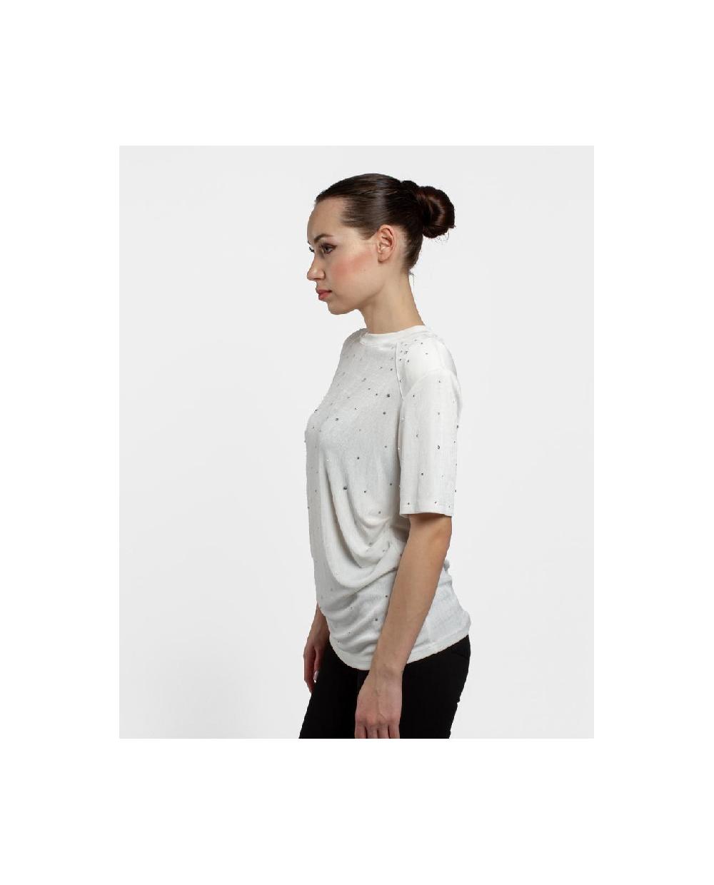 Cuplé CAMISETA STRASS PUNTO BLANCO Rebajas de fábrica