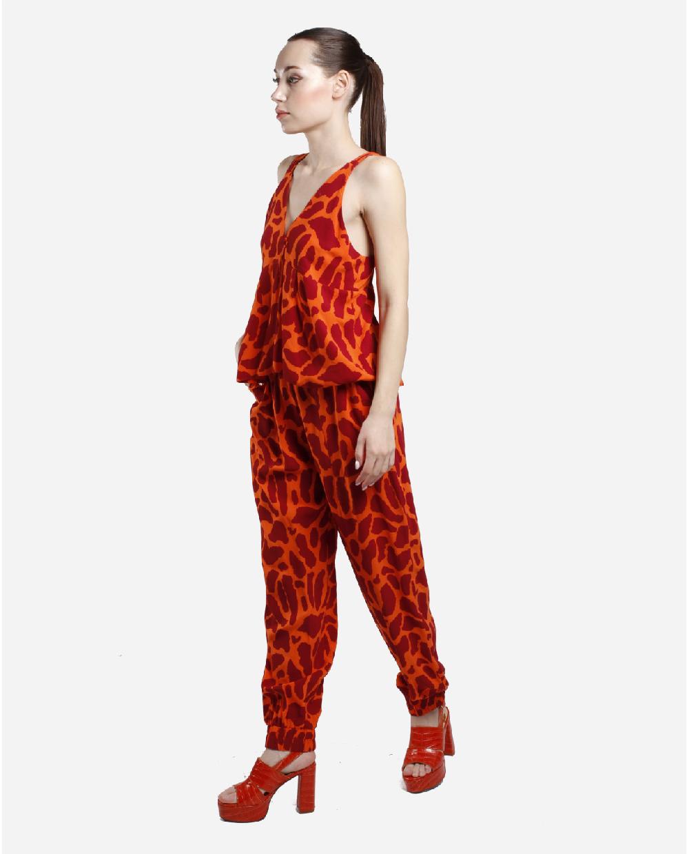 Cuplé PANTALON JOGGER CREP ESTAMPADO JIRAFA