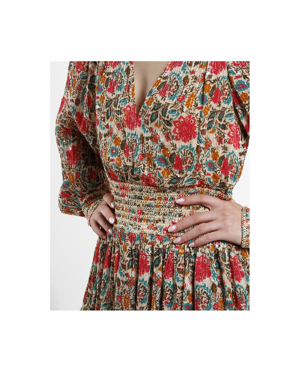 Cuplé MINI VESTIDO VOLANTES GASA ESTAMPADO FLORES Tienda
