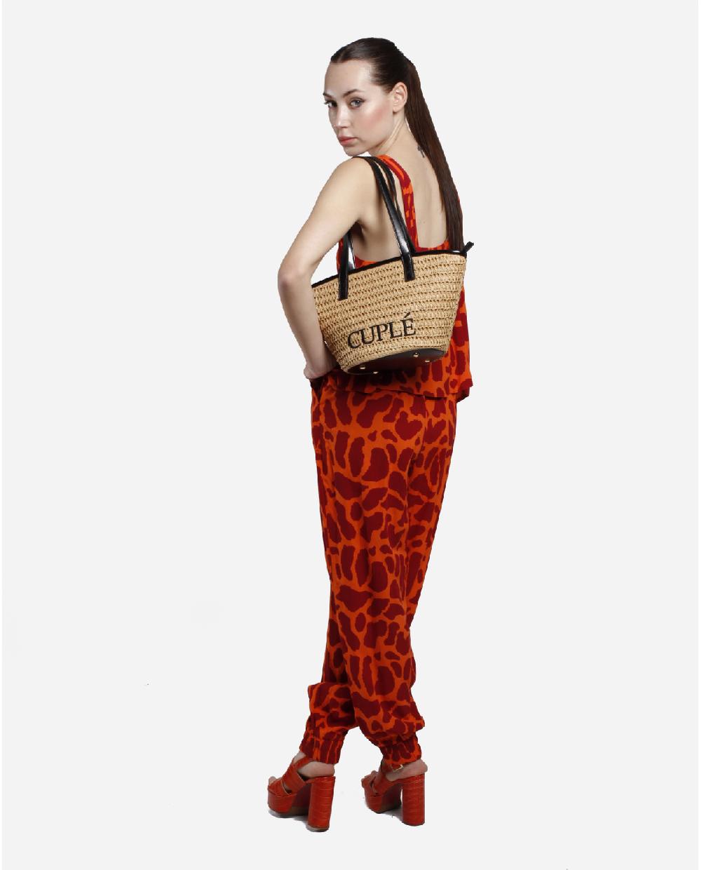 Cuplé TOP BOTONES CREP ESTAMPADO JIRAFA Envío gratis
