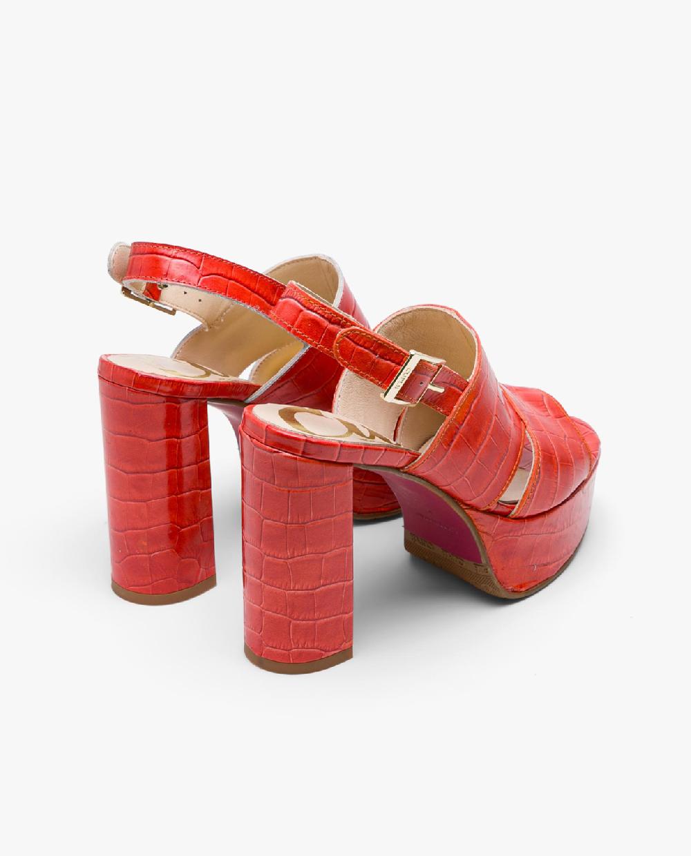 Cuplé SANDALIA PLATAFORMA NAPA COCO NARANJA COMPRAR AHORA