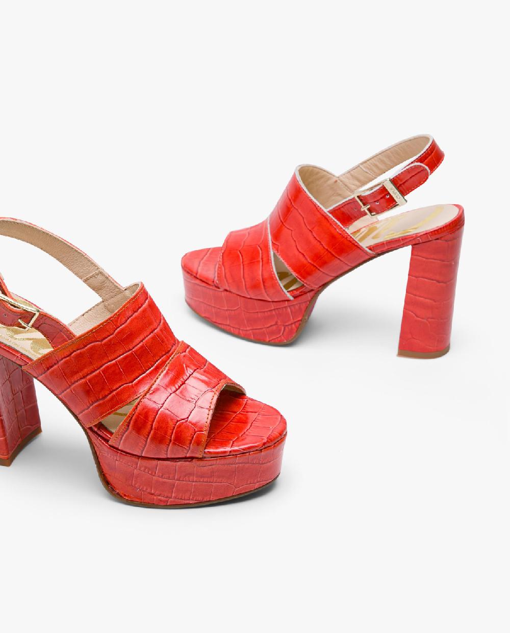 Cuplé SANDALIA PLATAFORMA NAPA COCO NARANJA COMPRAR AHORA