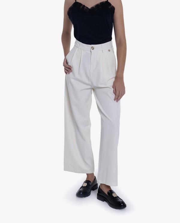Cuplé PANTALON RECTO CREP BEIG