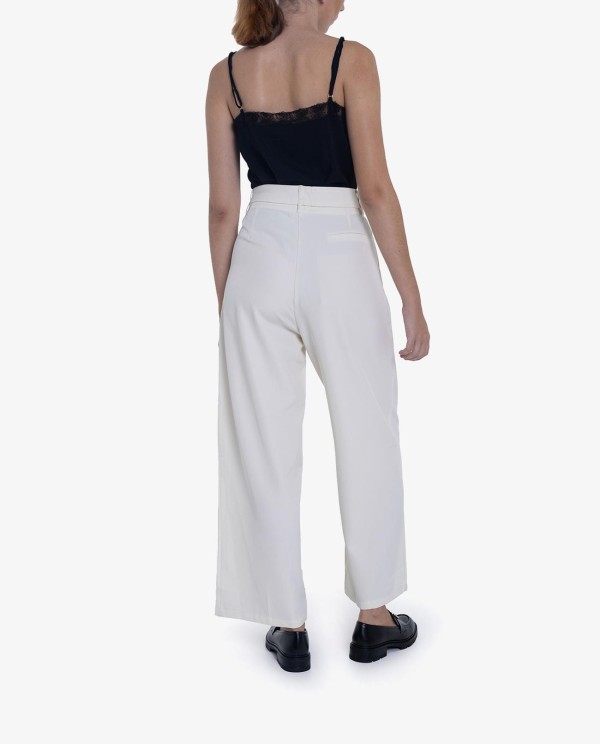 Cuplé PANTALON RECTO CREP BEIG Precio de fábrica