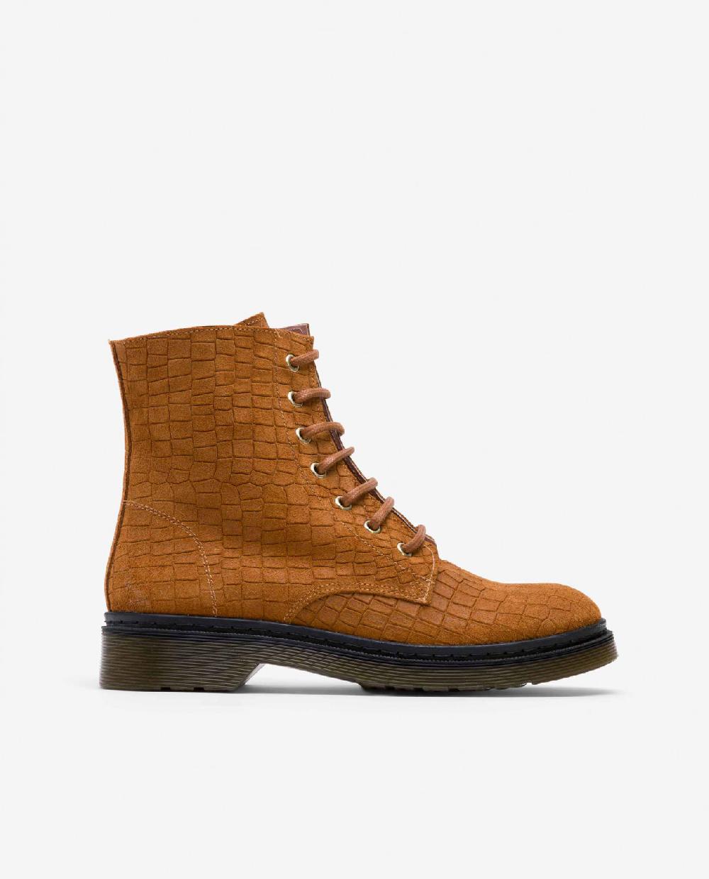 Cuplé BOTIN MILITAR SERRAJE COCO CUERO Última moda