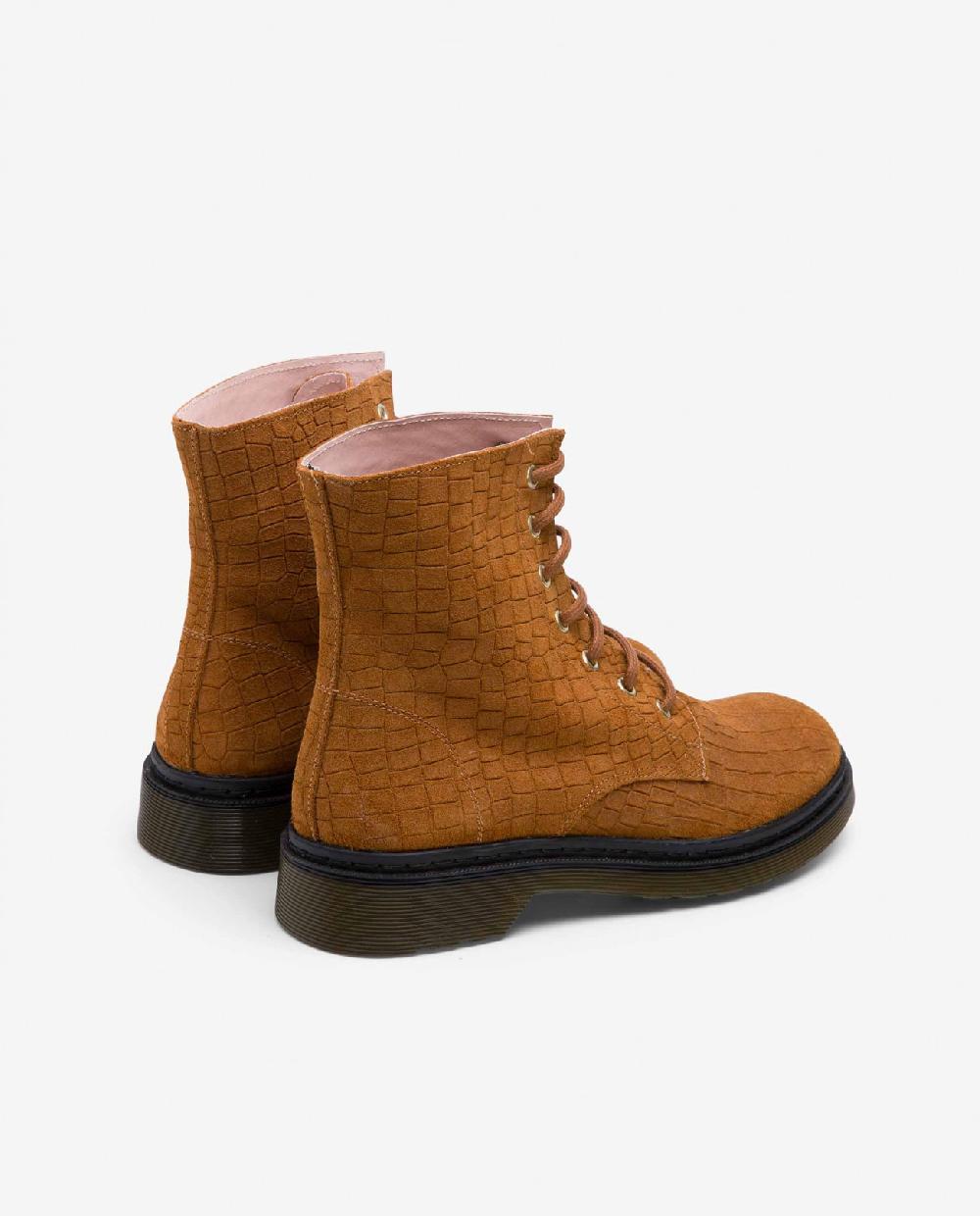 Cuplé BOTIN MILITAR SERRAJE COCO CUERO Última moda