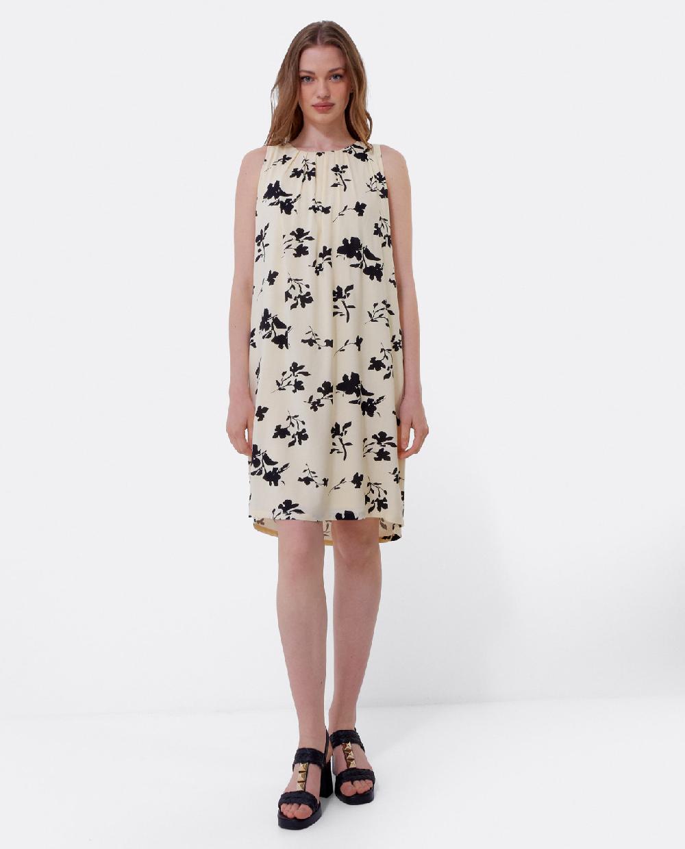 Cuplé MINI VESTIDO ESCOTE PLIEGUES VISCOSA ESTAMPADO FLO Rebajas