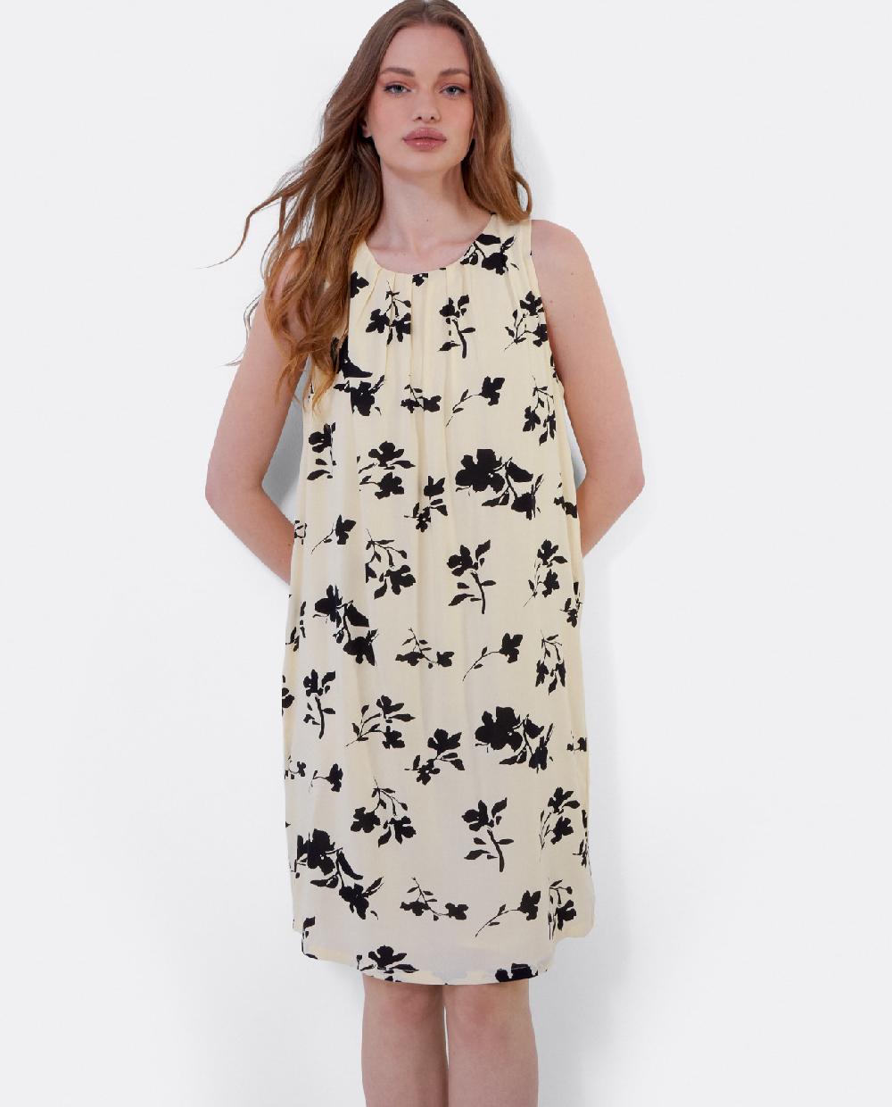 Cuplé MINI VESTIDO ESCOTE PLIEGUES VISCOSA ESTAMPADO FLO Rebajas