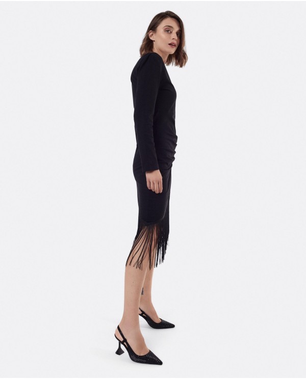 Cuplé VESTIDO NUDO PUNTO NEGRO