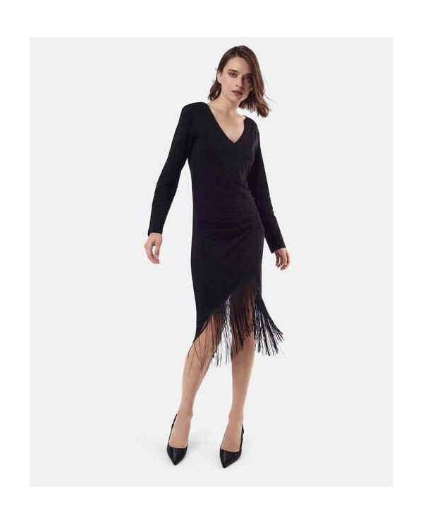 Cuplé VESTIDO NUDO PUNTO NEGRO Tienda