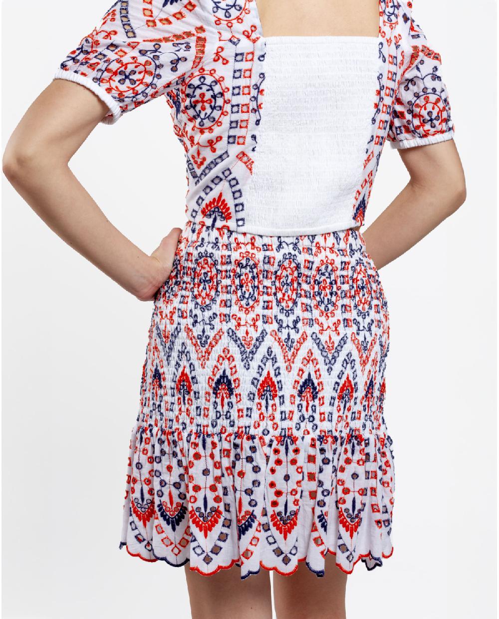 Cuplé FALDA CINTURA FRUNCIDA ALGODON MULTICOLOR Mejor oferta
