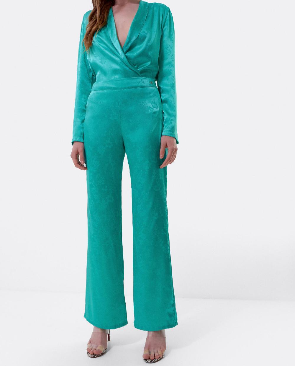 Cuplé PANTALON RECTO JACQUARD AZUL Limitado a 3 días
