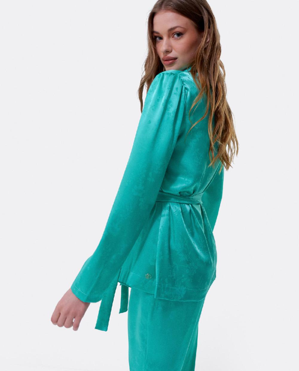 Cuplé AMERICANA CRUZADA JACQUARD AZUL En oferta