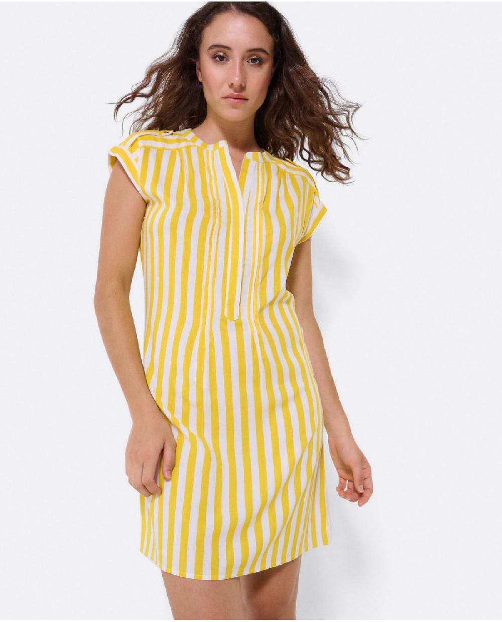 Cuplé VESTIDO MINI BOHO VISCOSA AMARILLO 2025