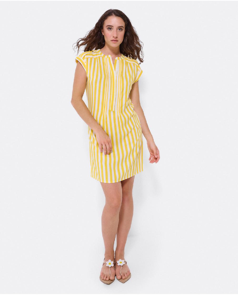 Cuplé VESTIDO MINI BOHO VISCOSA AMARILLO 2025