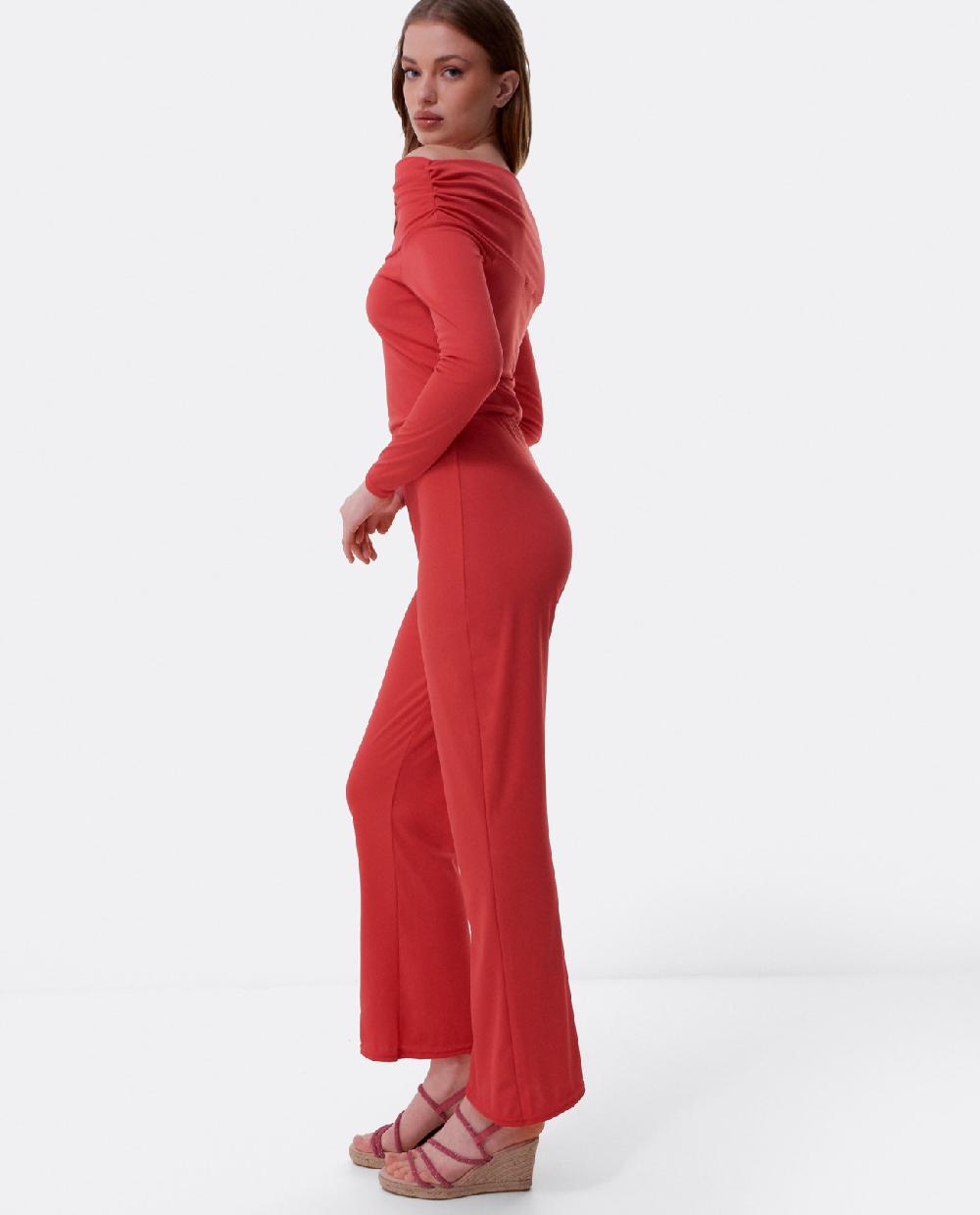 Cuplé MONO HOMBROS DESCUBIERTOS PUNTO NARANJA En oferta