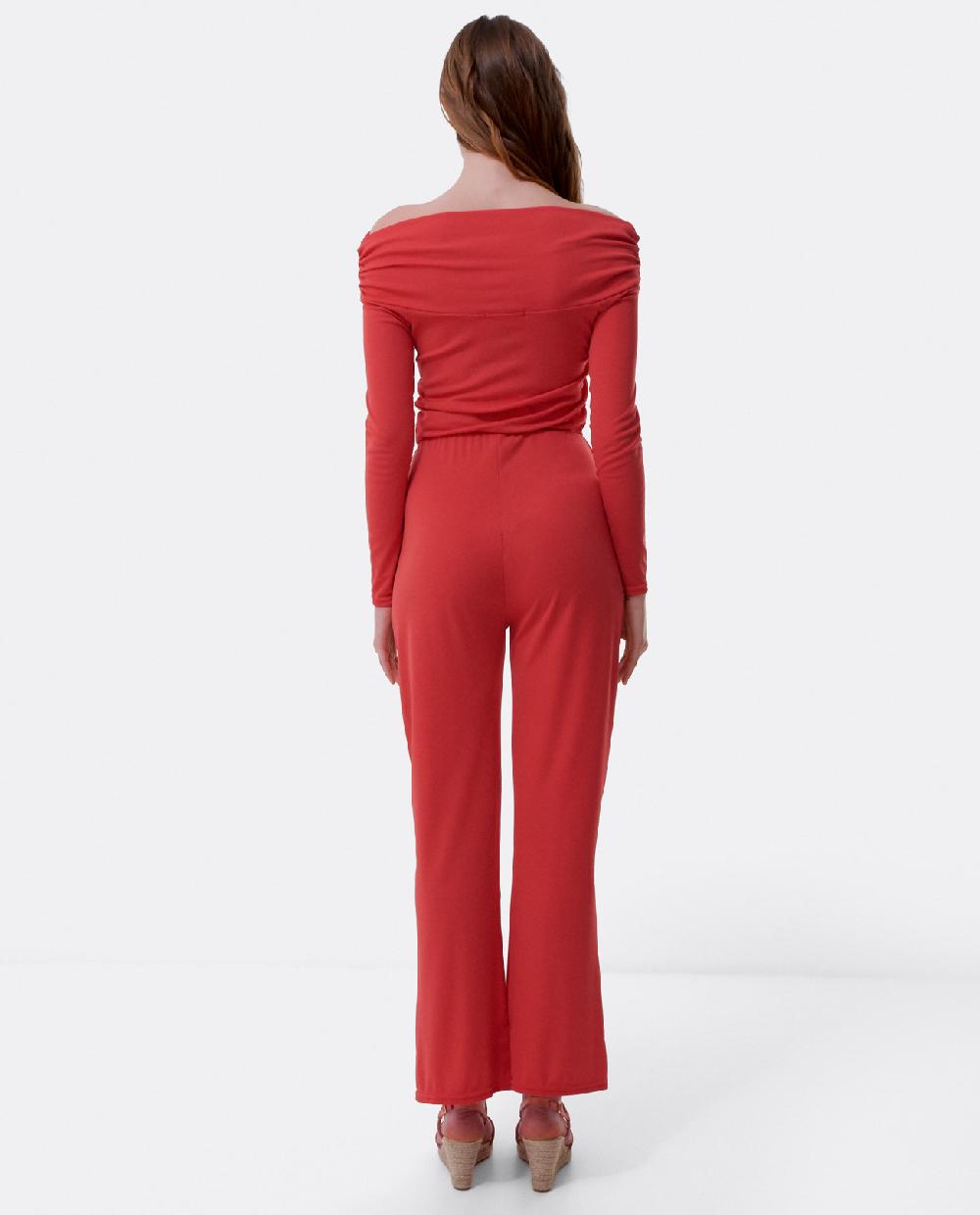 Cuplé MONO HOMBROS DESCUBIERTOS PUNTO NARANJA En oferta