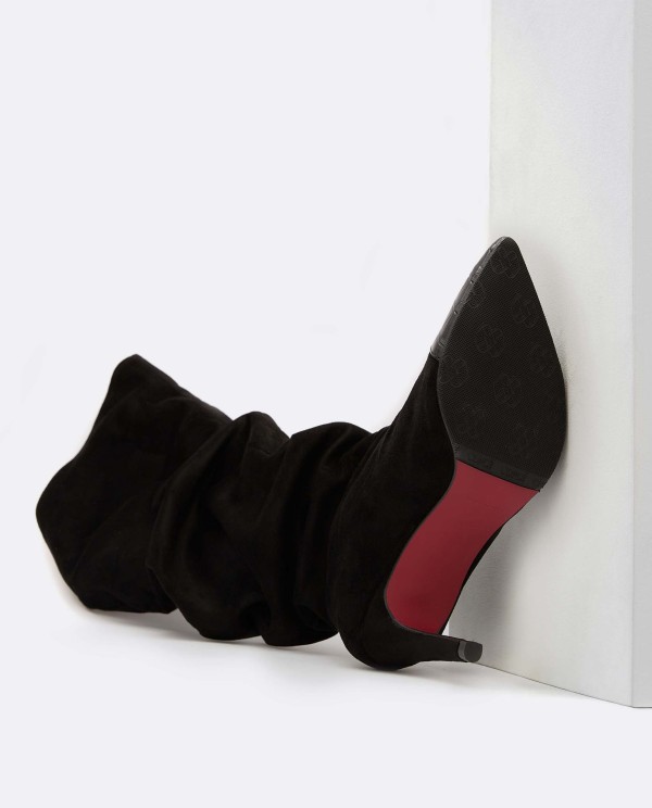 Cuplé BOTA ARRUGADA ULTRASUEDE STRECH NEGRO Rebajas baratas