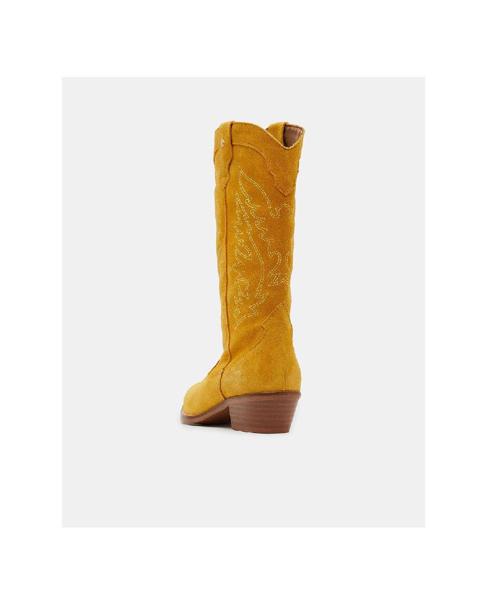 Cuplé BOTA COWBOY TACON BAJO SERRAJE MOSTAZA Tienda