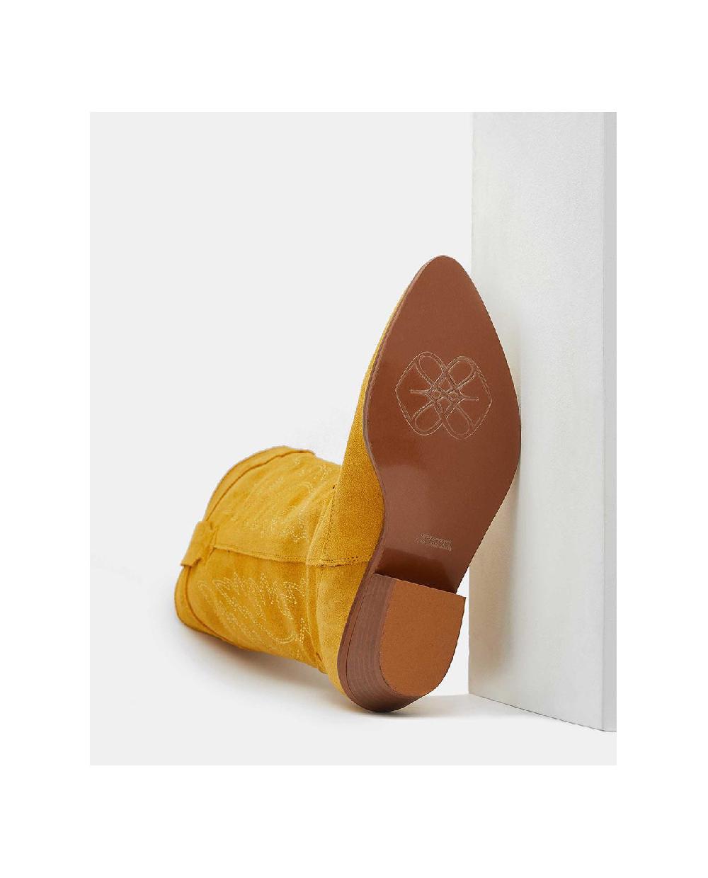 Cuplé BOTA COWBOY TACON BAJO SERRAJE MOSTAZA Tienda