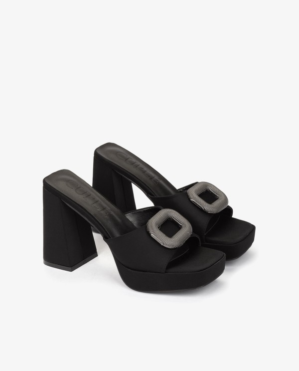 Cuplé ZUECO RASO NEGRO Envío gratis
