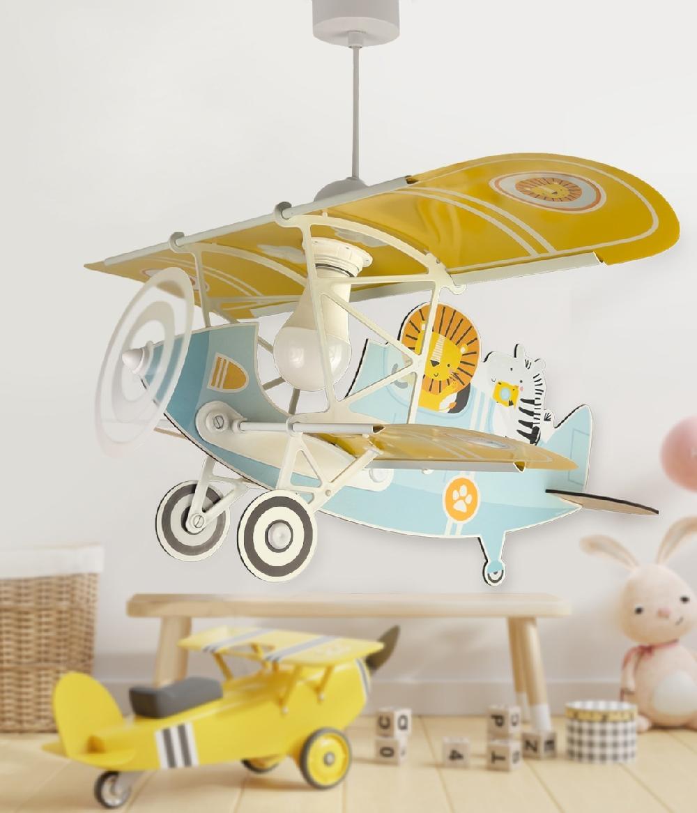 ﻿Dansi Lámpara de techo infantil avión Pequeño León