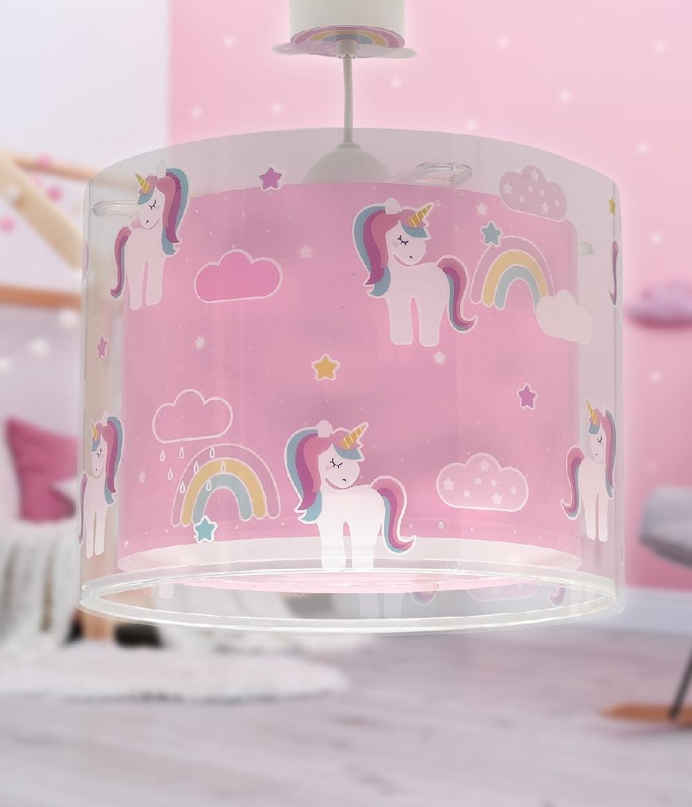Dansi Lámpara de techo infantil Unicorns Unicornios