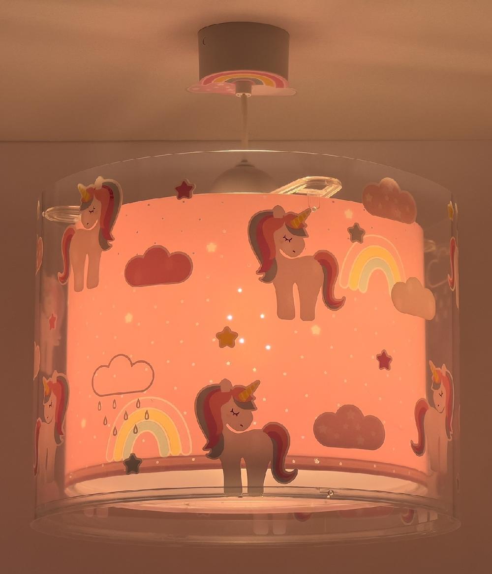 Dansi Lámpara de techo infantil Unicorns Unicornios Oferta especial de fábrica