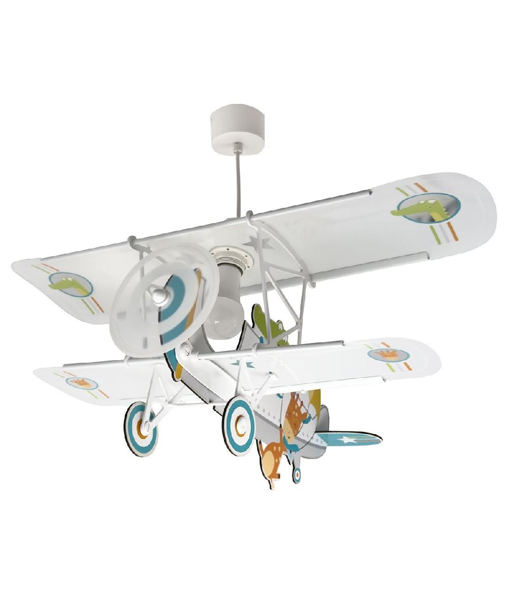 Dansi Lámpara de techo infantil avión Pequeño Cocodrilo Solo queda un día