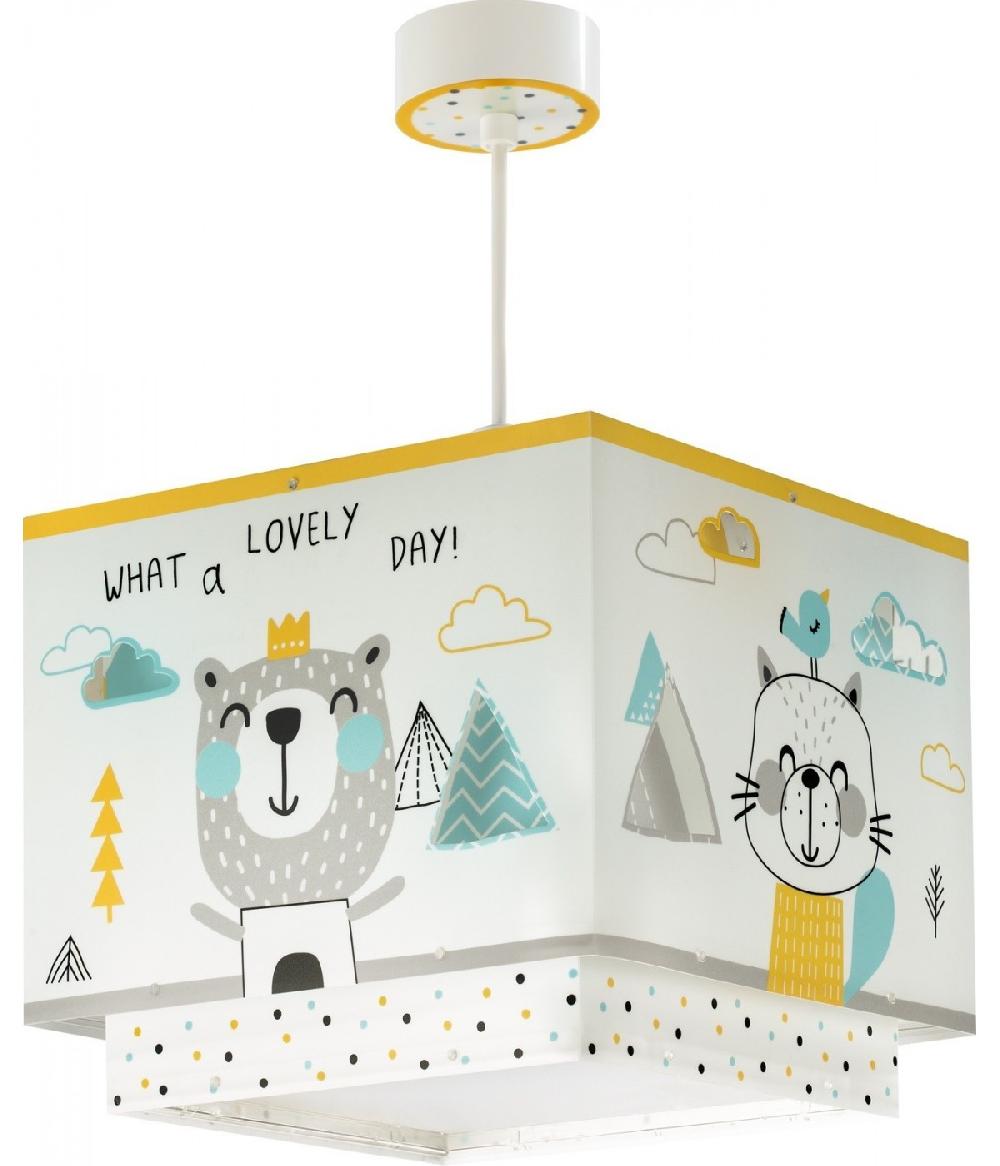 Dansi Lámpara de techo infantil Hello Little animales bosque Envío internacional gratuito