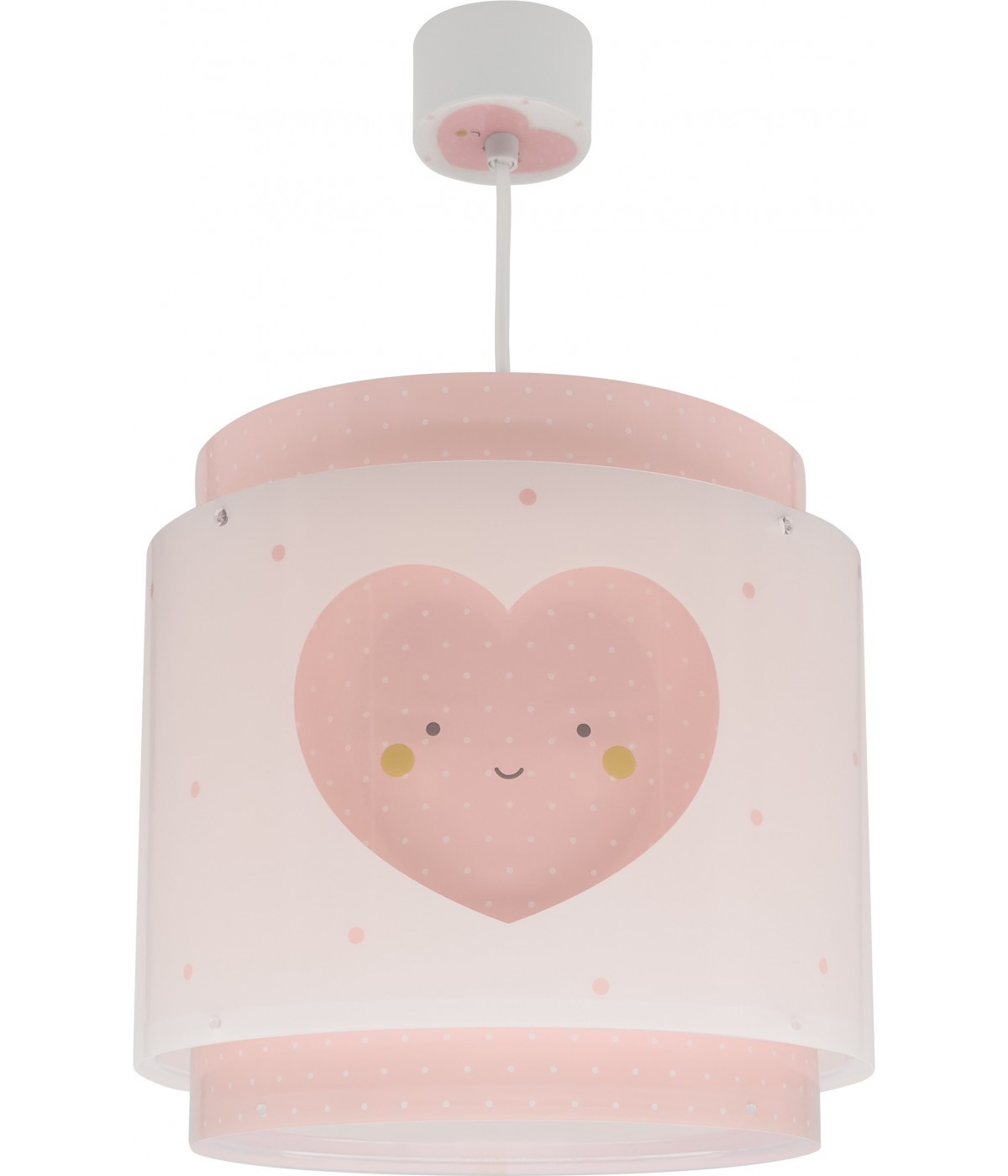 Dansi Lámpara de techo infantil Baby Dreams Corazón rosa Limitado a 3 días