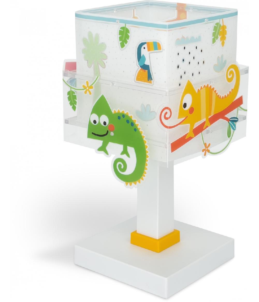 Dansi Lámpara de mesa infantil Happy Jungle Camaleón animales Devoluciones gratuitas