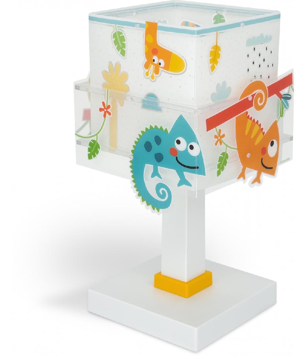 Dansi Lámpara de mesa infantil Happy Jungle Camaleón animales Devoluciones gratuitas
