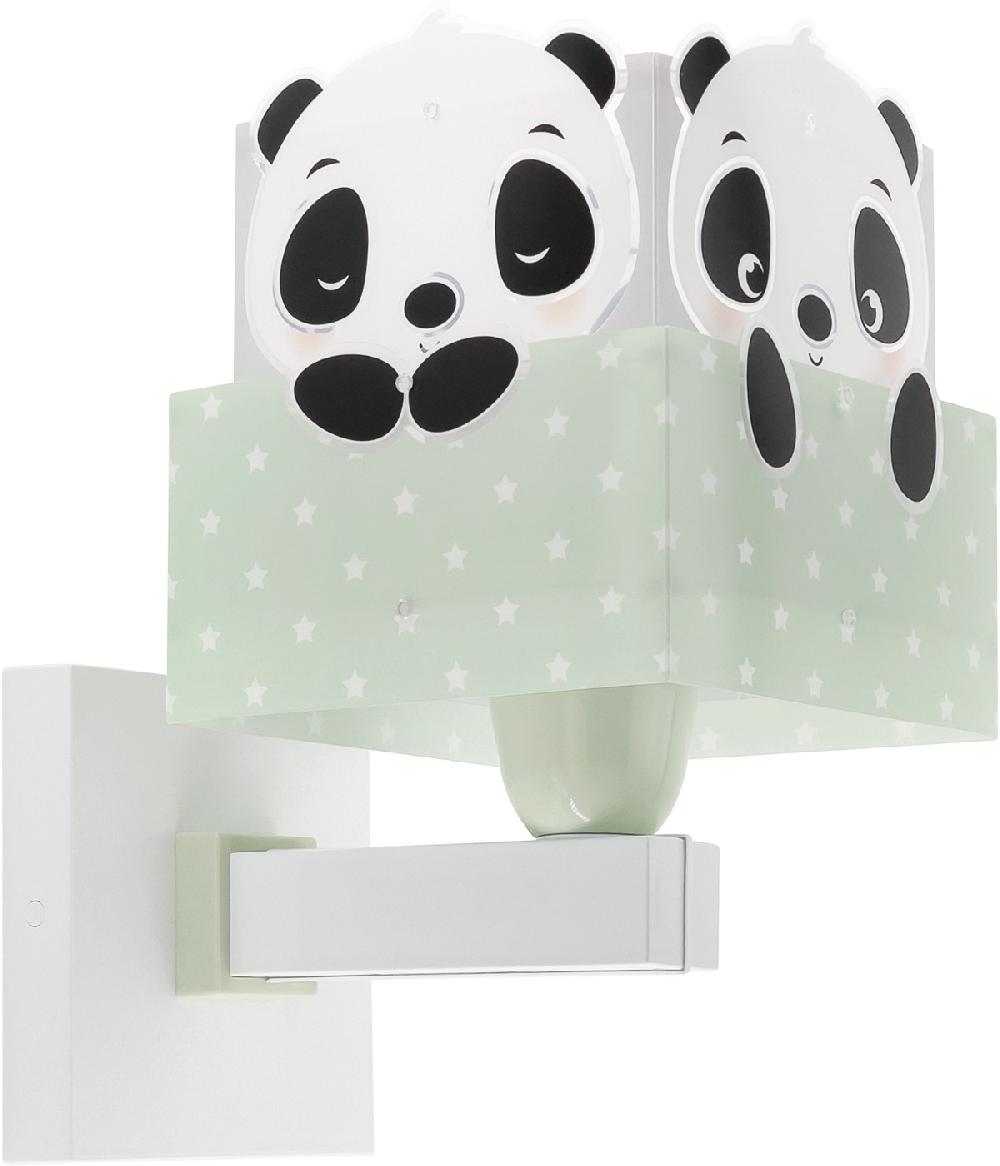 Dansi Aplique de pared infantil Panda verde Outlet