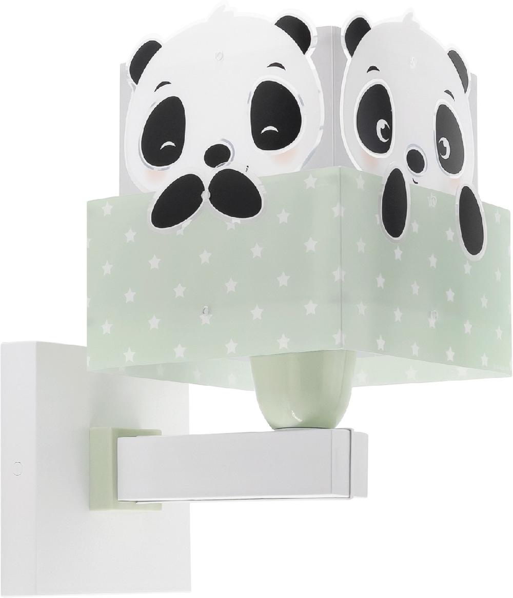 Dansi Aplique de pared infantil Panda verde Outlet