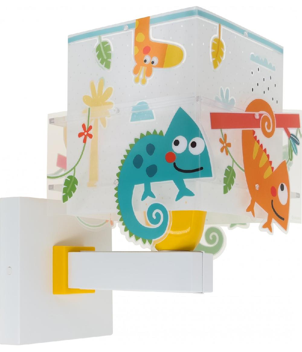 Dansi Aplique de pared infantil Happy Jungle Camaleón animales Venta caliente