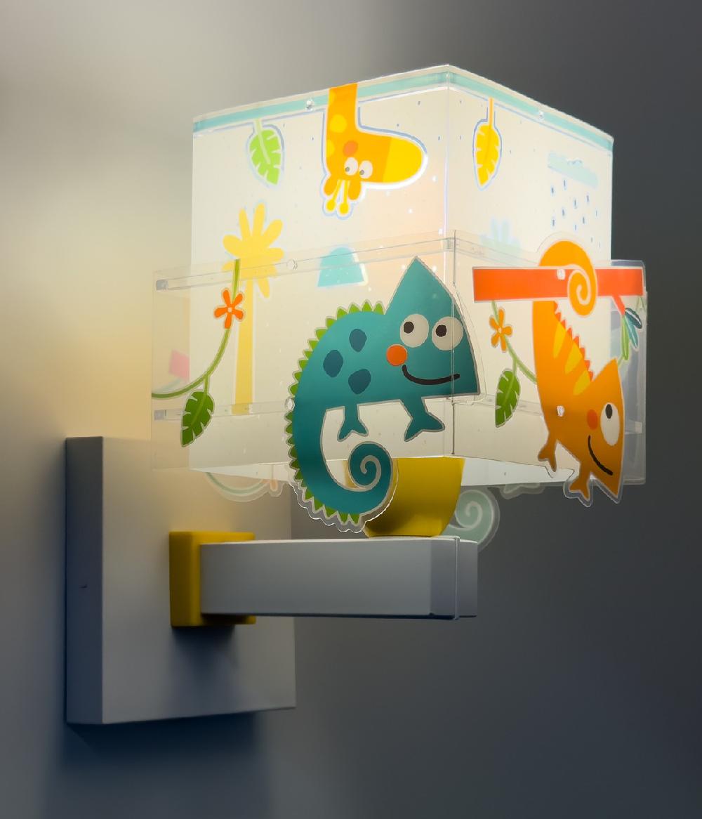 Dansi Aplique de pared infantil Happy Jungle Camaleón animales Venta caliente