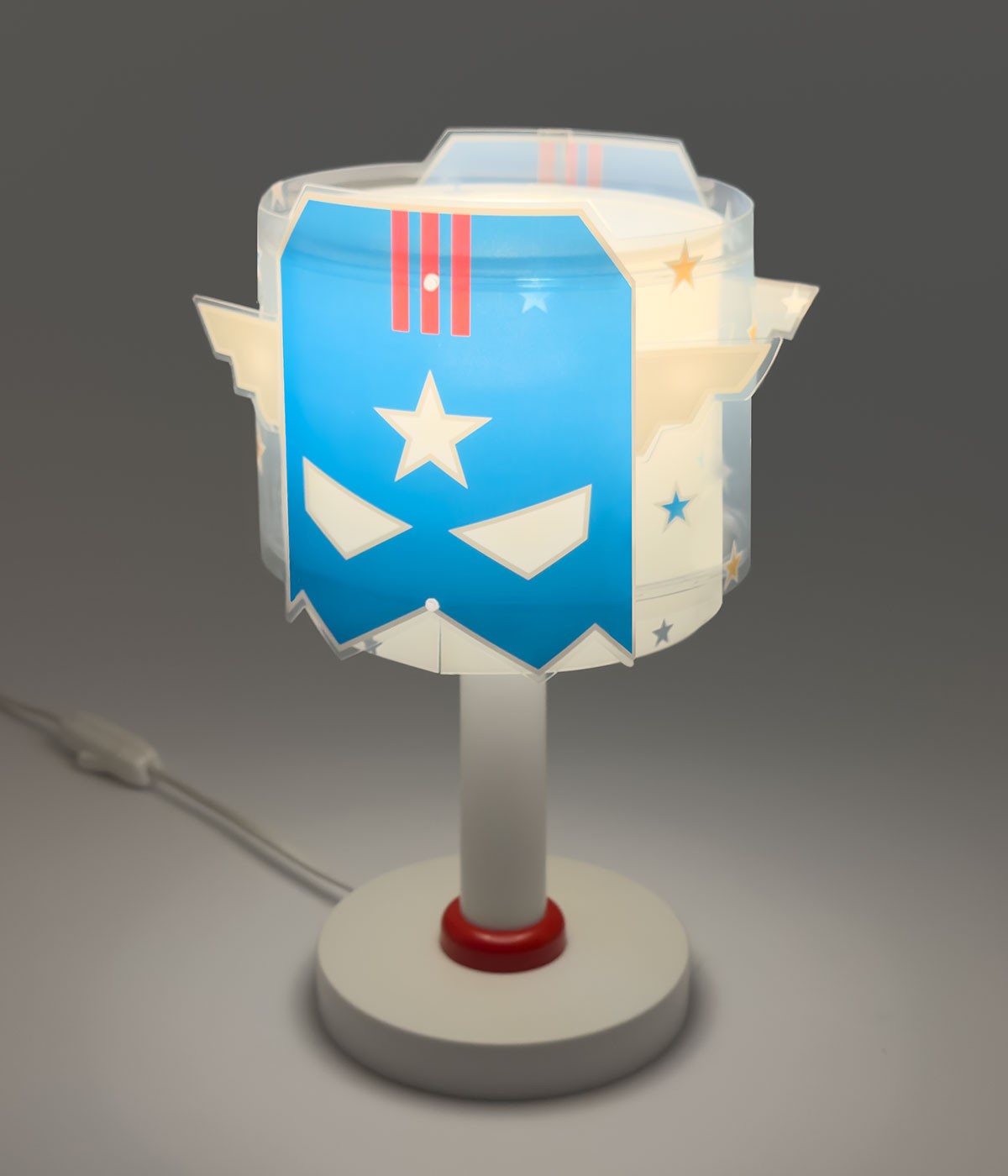 Dansi Lámpara de mesa infantil Blue Hero Envío gratis