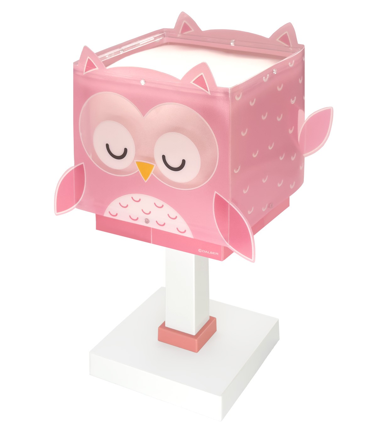 Dansi Lámpara de mesa infantil Little Pink Owl Búho Rosa Últimos 2 días