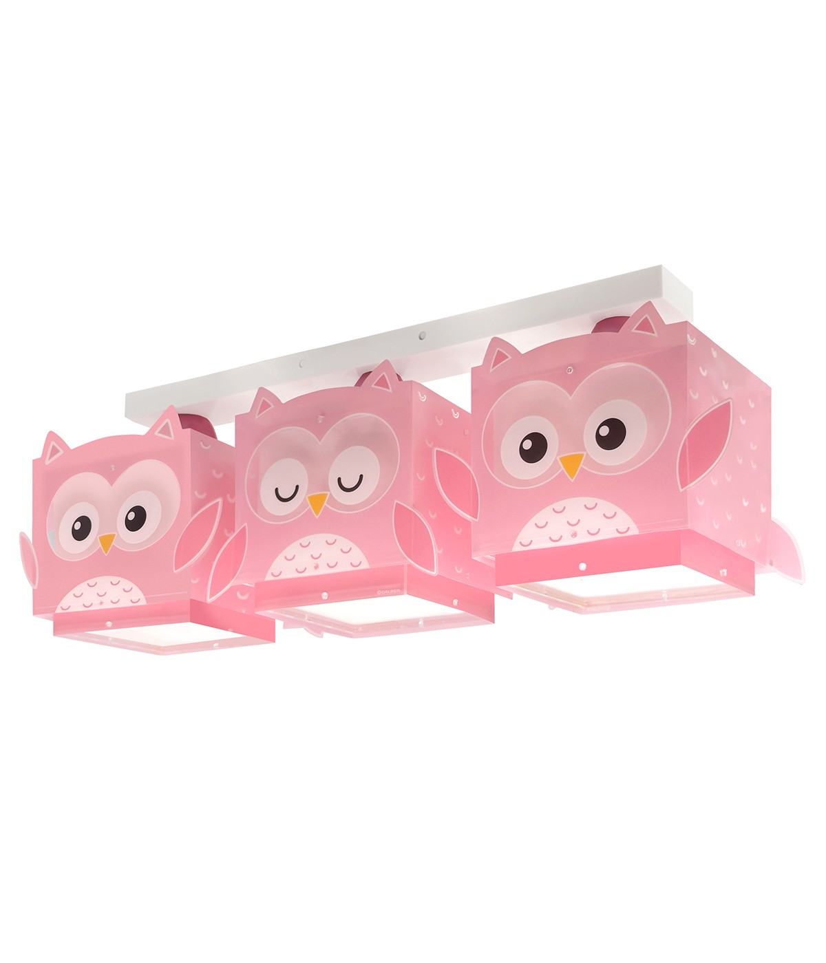 Dansi Plafón de techo 3 luces infantil Little Pink Owl Búho Rosa Último día