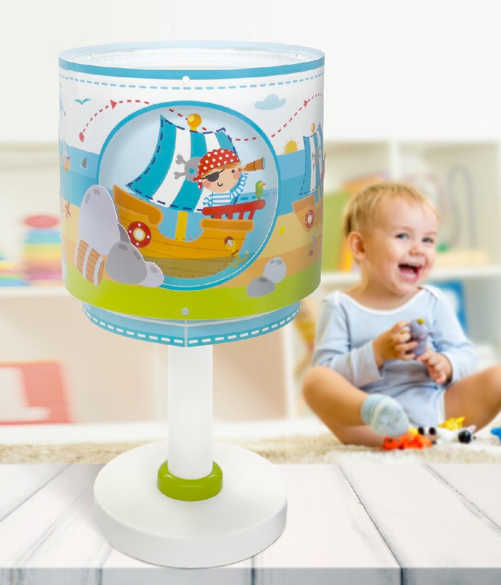Dansi Lámpara de mesa infantil Pirate Island Isla Pirata