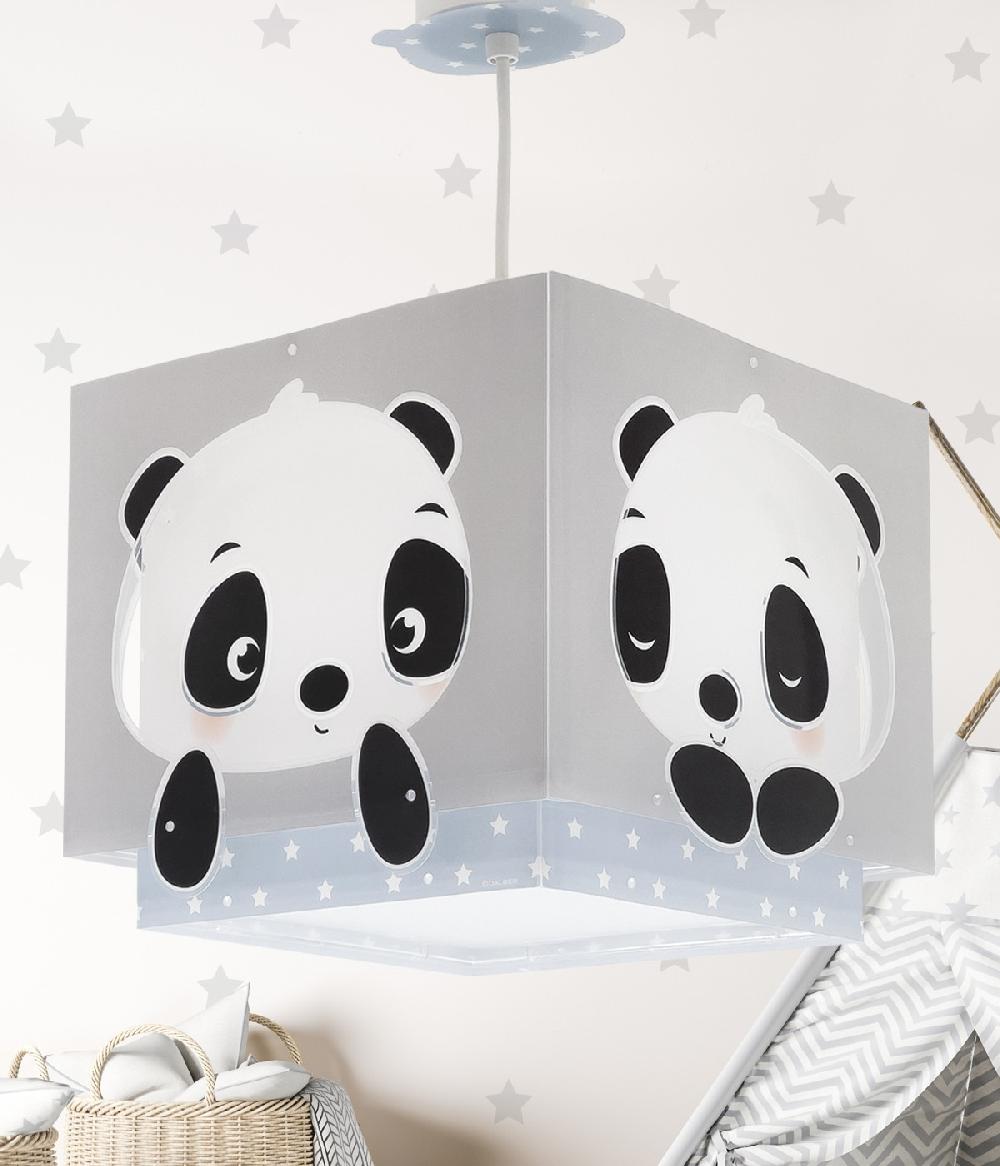 Dansi Lámpara de techo infantil Panda azul