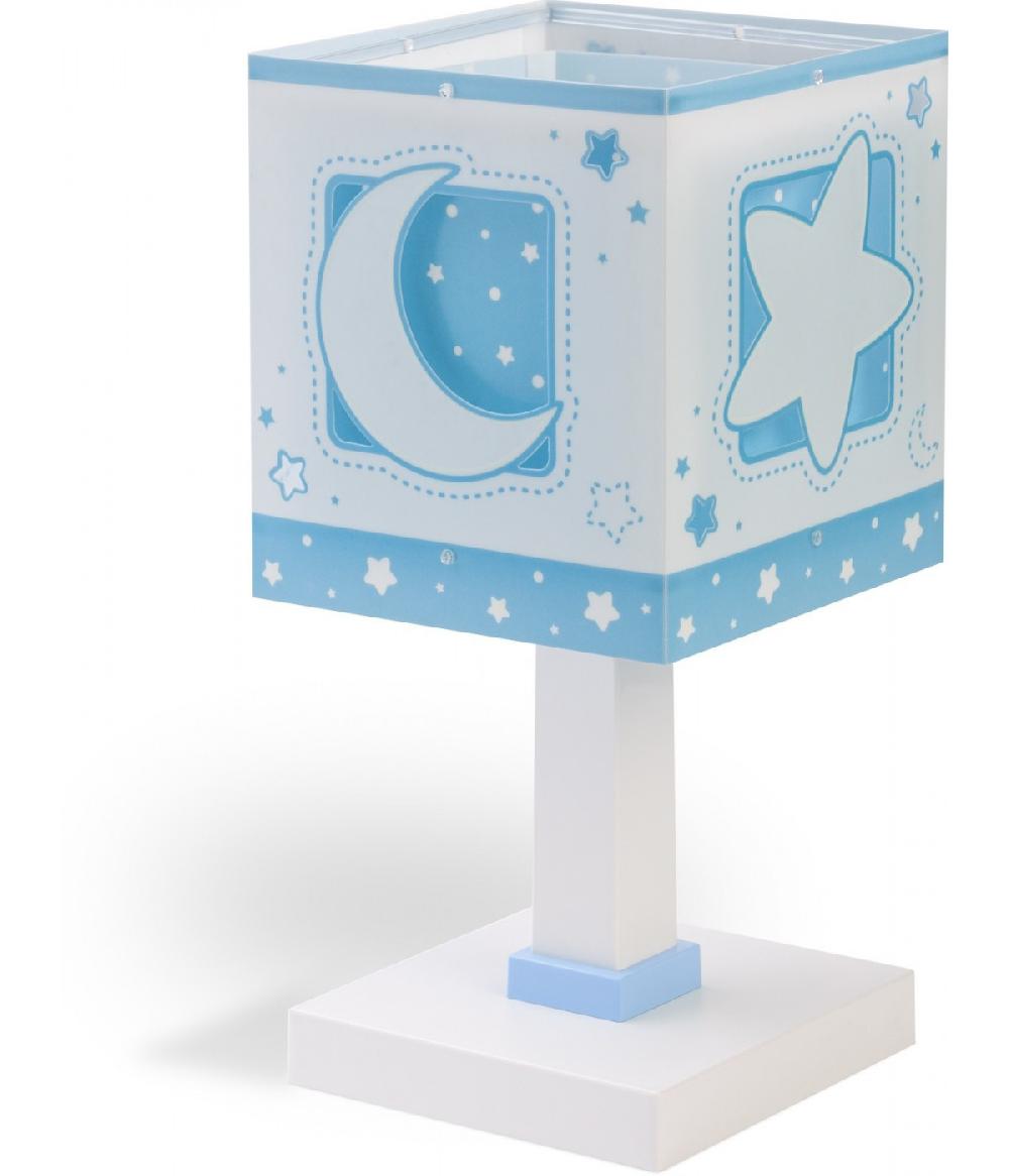 Dansi Lámpara de mesita infantil Moonlight Luna y Estrellas azul Precios de Black Friday