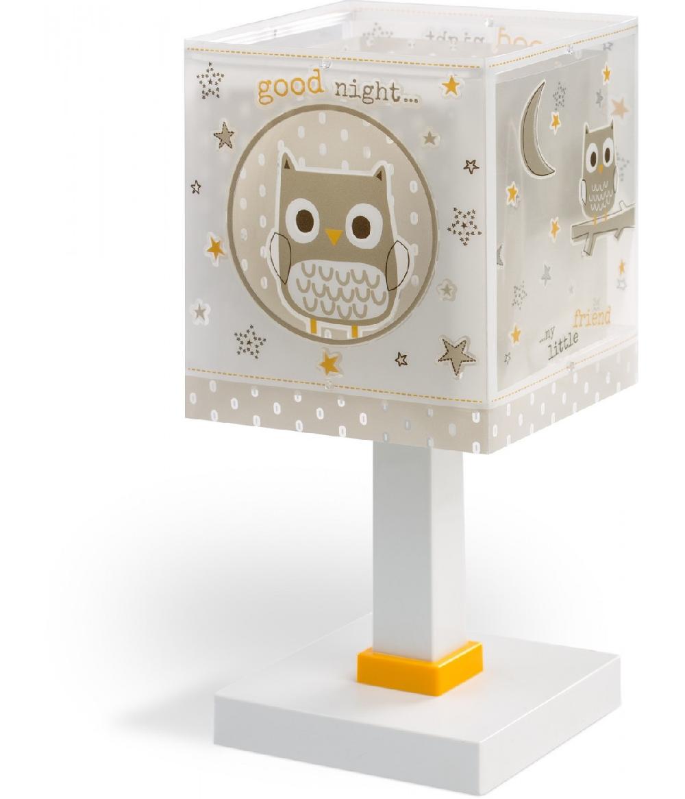 Dansi Lámpara de mesita infantil Good Night Búho En oferta