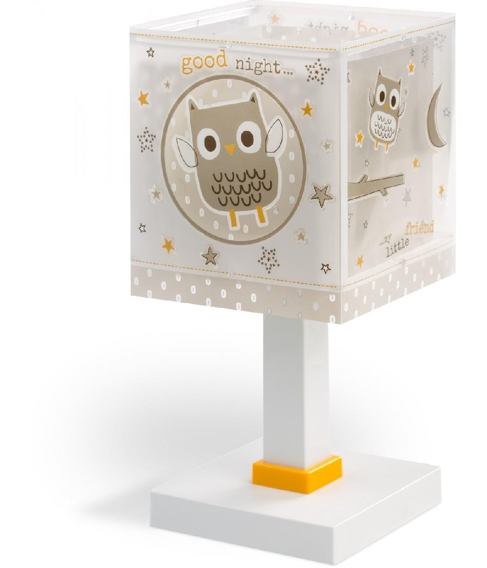 Dansi Lámpara de mesita infantil Good Night Búho En oferta