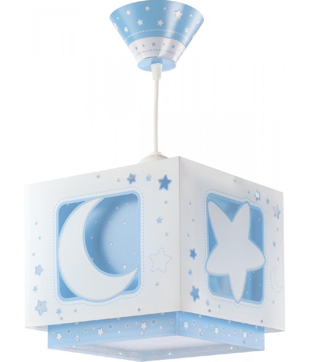 Dansi Lámpara de techo infantil Moonlight Luna y Estrellas azul Ofertas