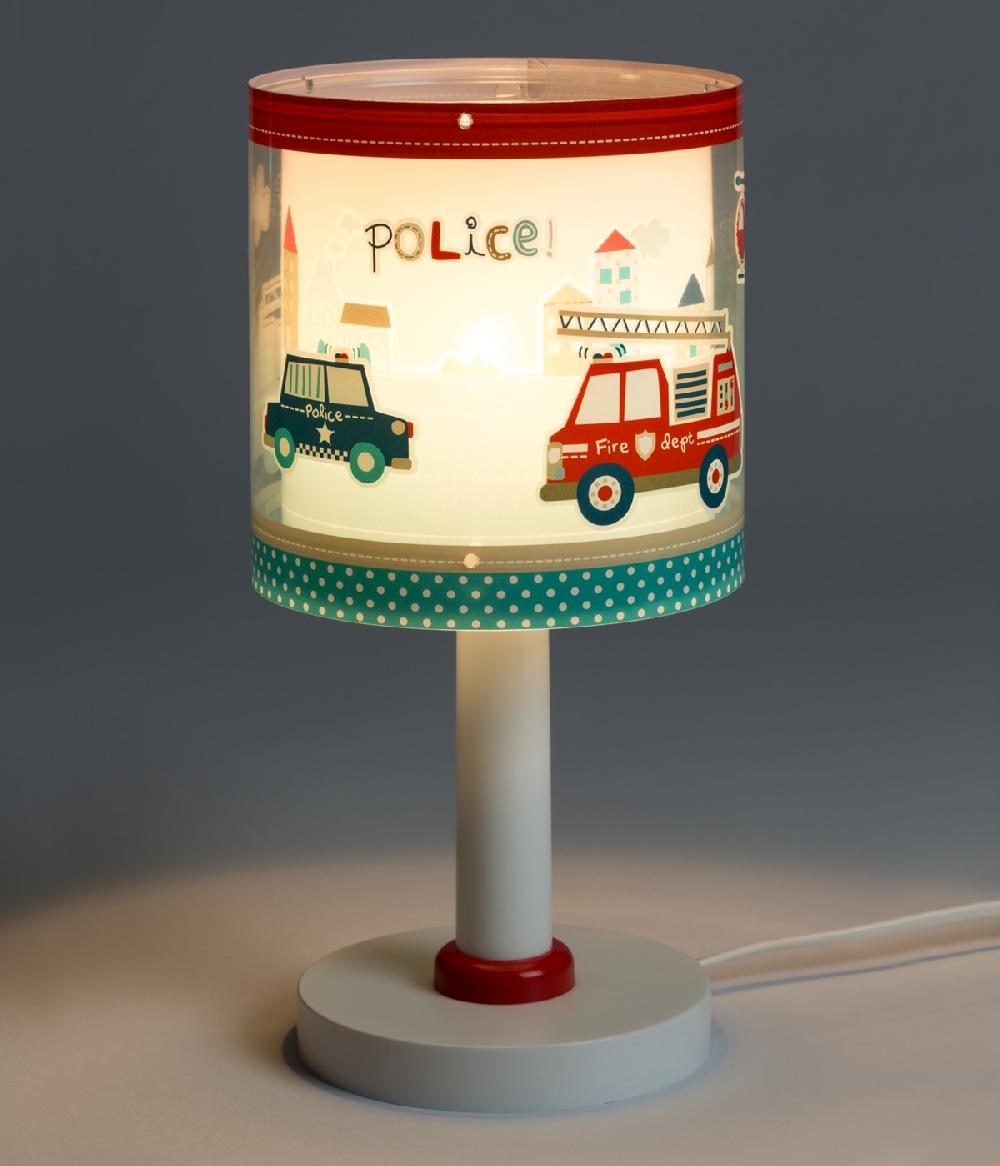 Dansi Lámpara de mesa infantil Policia y Bomberos En oferta