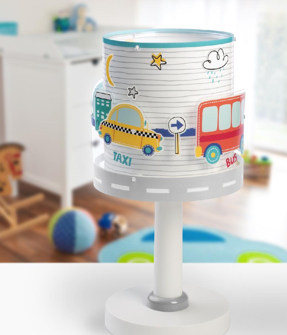 Dansi Lámpara de mesita infantil Baby Travel aviones y coches